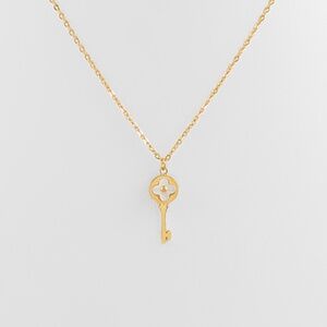 Clover & Key Pendant Necklace